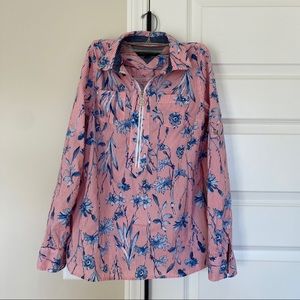 Tommy Hilfiger Red White Blue Blouse Top